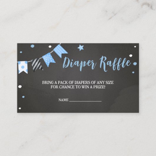 ハロウィーンそのブーイ赤ちゃんシャワーおむつラッフル エンクロージャーカード (正面)