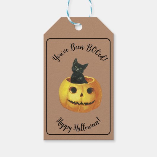 ハロウィーンでかわいい ギフトタグ (正面)