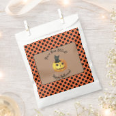 ハロウィーンでかわいい フェイバーバッグ (クリップ留めされた状態)