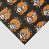 ハロウィーンでキャンディのスケルトンを見せる 薄葉紙 (詳細)