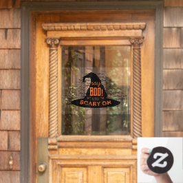 ハロウィーンでブーと怖いと言う魔女 ウィンドウサイン