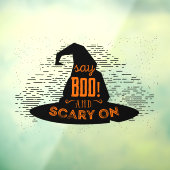 ハロウィーンでブーと怖いと言う魔女 ウィンドウサイン (シート3)