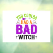 ハロウィーンで使える面白い悪女の魔法使いのフレーズのベクター デザイン_1 ウィンドウサイン (シート3)