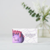 ハロウィーンで本少女を連れて来る赤ちゃんシャワー エンクロージャーカード (スタンド正面)