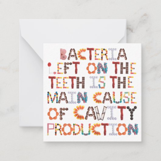 ハロウィーンで空洞を作るおもしろカード ノートカード (正面)