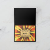 ハロウィーンとウィッチハットを着て カード (内部)