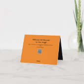 ハロウィーンとウィッチハットを着て カード (裏面)