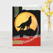 ハロウィーンとハウリングウルフの間のハウル カード (黄色い花)