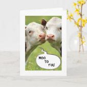 ハロウィーンと牛の関係 カード (黄色い花)