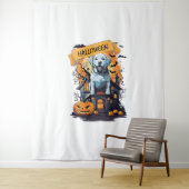 ハロウィーンと犬 タペストリー (インサイチュ)