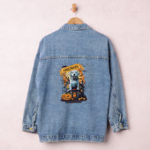 ハロウィーンと犬 デニムジャケット (ハンガー)