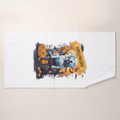 ハロウィーンと犬 バスタオル (バスタオル)