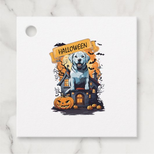 ハロウィーンと犬 フェイバータグ (正面)