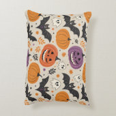 ハロウィーンと秋のパターン アクセントクッション (裏面(縦))