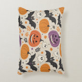 ハロウィーンと秋のパターン アクセントクッション (正面(垂直))