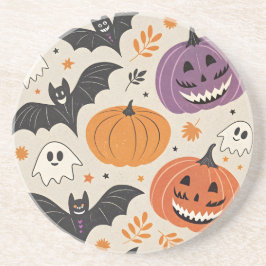 ハロウィーンと秋のパターン コースター