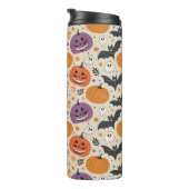 ハロウィーンと秋のパターン タンブラー (回転右)