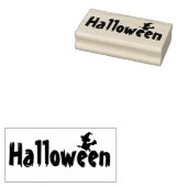 ハロウィーンと魔女 ラバースタンプ (押印)