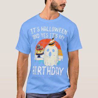 ハロウィーンとYesその私の誕生日ブーおもしろいハ Tシャツ