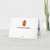 ハロウィーンなぜ幽霊は逮捕された カード (裏面)