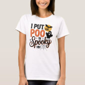 ハロウィーンにうんちを置いた Tシャツ (正面)