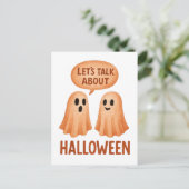 ハロウィーンについての幽霊たちの会話 ポストカード (スタンド正面)