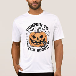 ハロウィーンについて軽食を言う Tシャツ