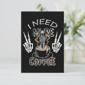 ハロウィーンにはコーヒーのプレゼントが必要だ サンキューカード (スタンド正面)