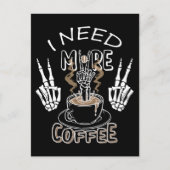 ハロウィーンにはコーヒーのプレゼントが必要だ ポストカード (正面)