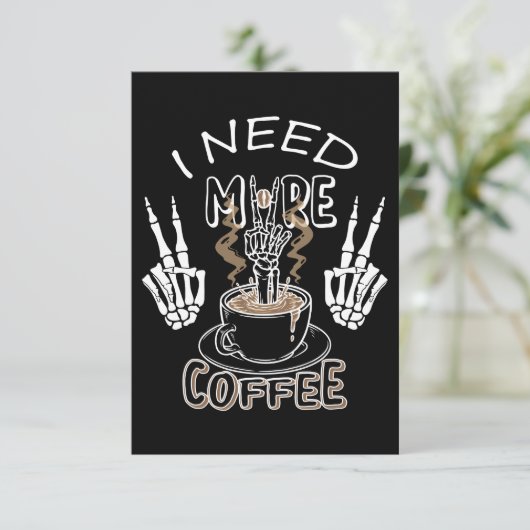 ハロウィーンにはコーヒーのプレゼントが必要だ 出欠カード (スタンド正面)