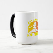 ハロウィーンにはハンティングされたハロウィン誕生日がある モーフィングマグカップ (正面左)