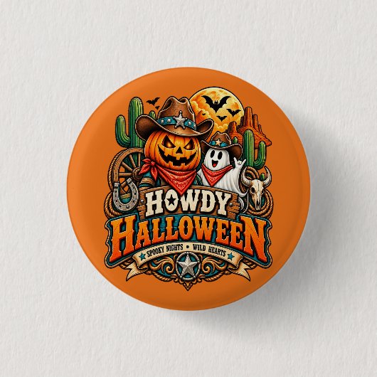 ハロウィーンにようこそ 缶バッジ (正面)