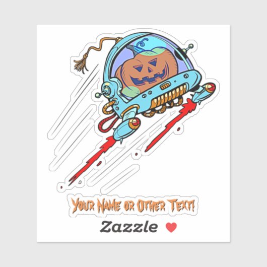 ハロウィーンに可愛い宇宙飛行士カボチャの名前を追加宇宙 シール (シート)