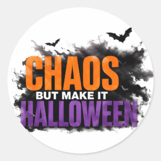 🎃 ハロウィーンに合わせたカオスなブラックジョーク ラウンドシール