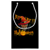 ハロウィーンに気をつけて スモールペーパーバッグ (裏面)