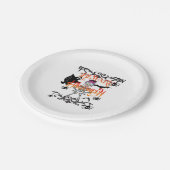 ハロウィーンに注意 ペーパープレート (アングル)