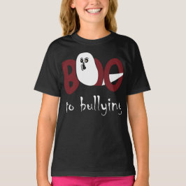 ハロウィーンのおばけでいじめをブー Tシャツ