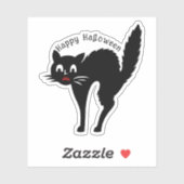 ハロウィーンのおばけ猫 シール (シート)