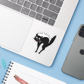 ハロウィーンのおばけ猫 シール (ノートパソコンとiPhone)
