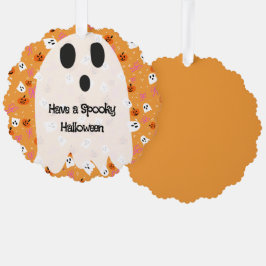 ハロウィーンのおばけ オーナメントカード