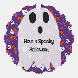 ハロウィーンのおばけ オーナメントカード