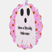 ハロウィーンのおばけ オーナメントカード (左)