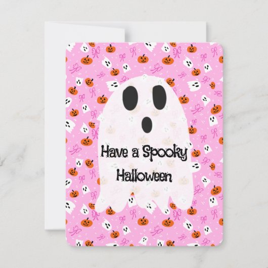 ハロウィーンのおばけ シーズンカード (正面)
