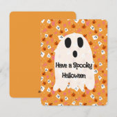 ハロウィーンのおばけ シーズンカード (正面/裏面)