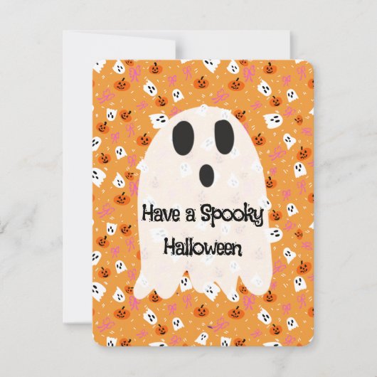 ハロウィーンのおばけ シーズンカード (正面)
