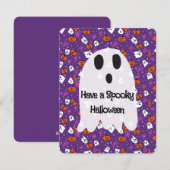 ハロウィーンのおばけ シーズンカード (正面/裏面)