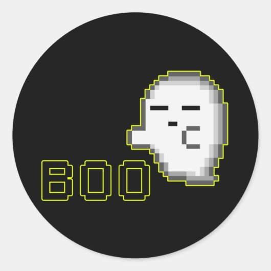 ハロウィーンのおばけ - ブー 2 ステッカー (正面)
