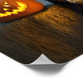 ハロウィーンのおばけ ポスター (角)