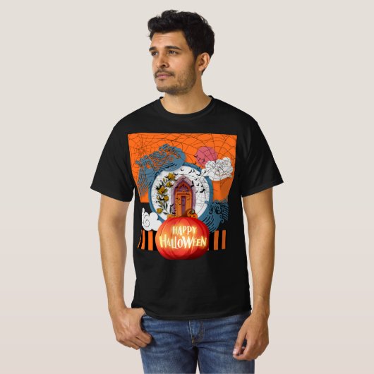 ハロウィーンのおばけ Tシャツ (正面フル)