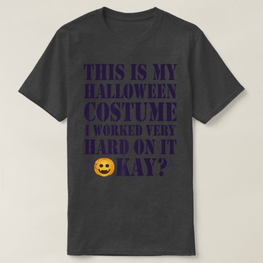 ハロウィーンのおもしろい衣装ユーモアハロウィーンの衣装3 Tシャツ (デザイン正面)